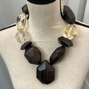 Viktoria Hayman Wood and Crystal Necklace - Never worn